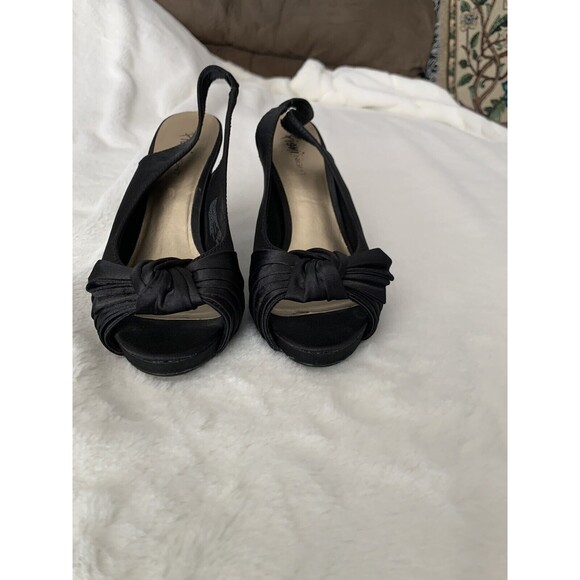 Fioni Night Open Toe Slingback  Heels Size 6.5 Prom/Bridesmaid - Picture 6 of 7